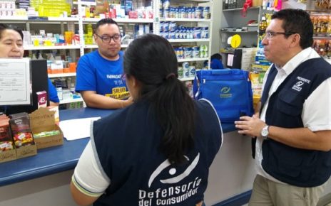 Defensoria del consumidor verifica precios en farmacias