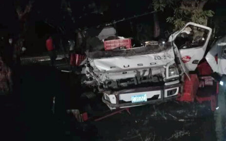 Accidente sobre carretera a Santa Ana, noviembre 24, 2021.