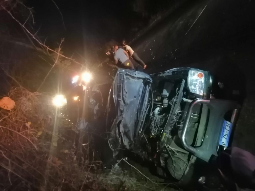 Accidente de tránsito, carretera a Metapán, Santa Ana. 2 de marzo 2022.