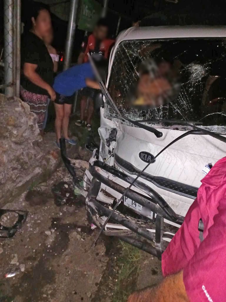Triple accidente deja varios lesionados sobre carretera a Los Naranjos. 15 de septiembre 2022