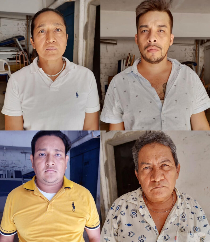 Capturan a cuatro ladrones tras asaltar un bus en Santa Ana, El Salvador. 22 septiembre 2023.